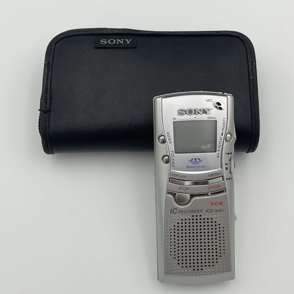Sony ICD-MS1 Handheld Digital Voice Recorder With Case - Picture 1 of 16